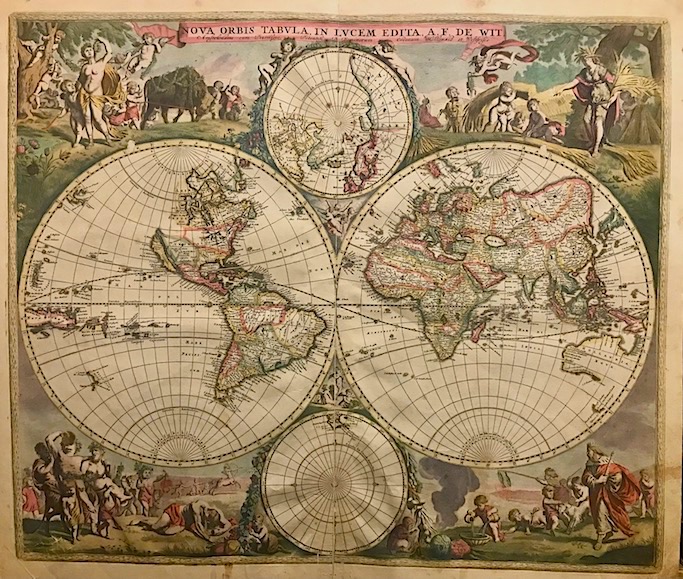 De Wit Frederick (1630-1706) Nova Orbis Tabula, in lucem edita, A.F. De Wit 1670 ca. Amsterdam